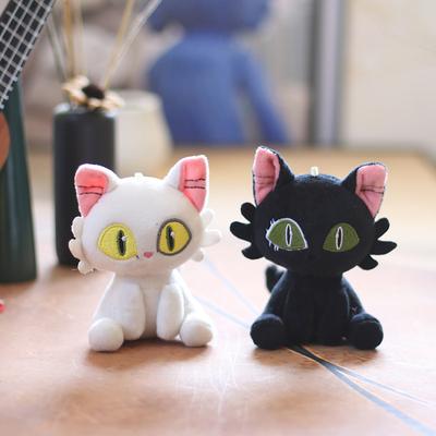 1Pc 12Cm Suzume No Tojimari Plush Toy Daijin Cat And Sadaijin Black Cat Plush
