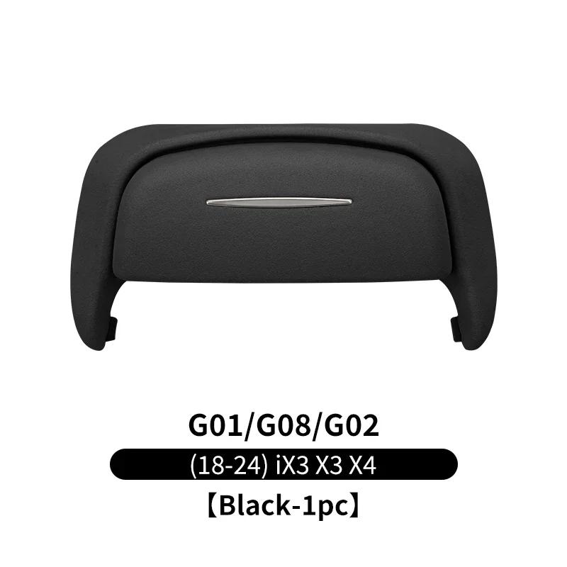 For BMW 3 5 Series G30 G20 X3 X5 X7 G01 G02 G05 G06 G07 U11 G60 Car Sunglasses Holder Suede Glasses Case Storage Box Accessories Black G01 G02