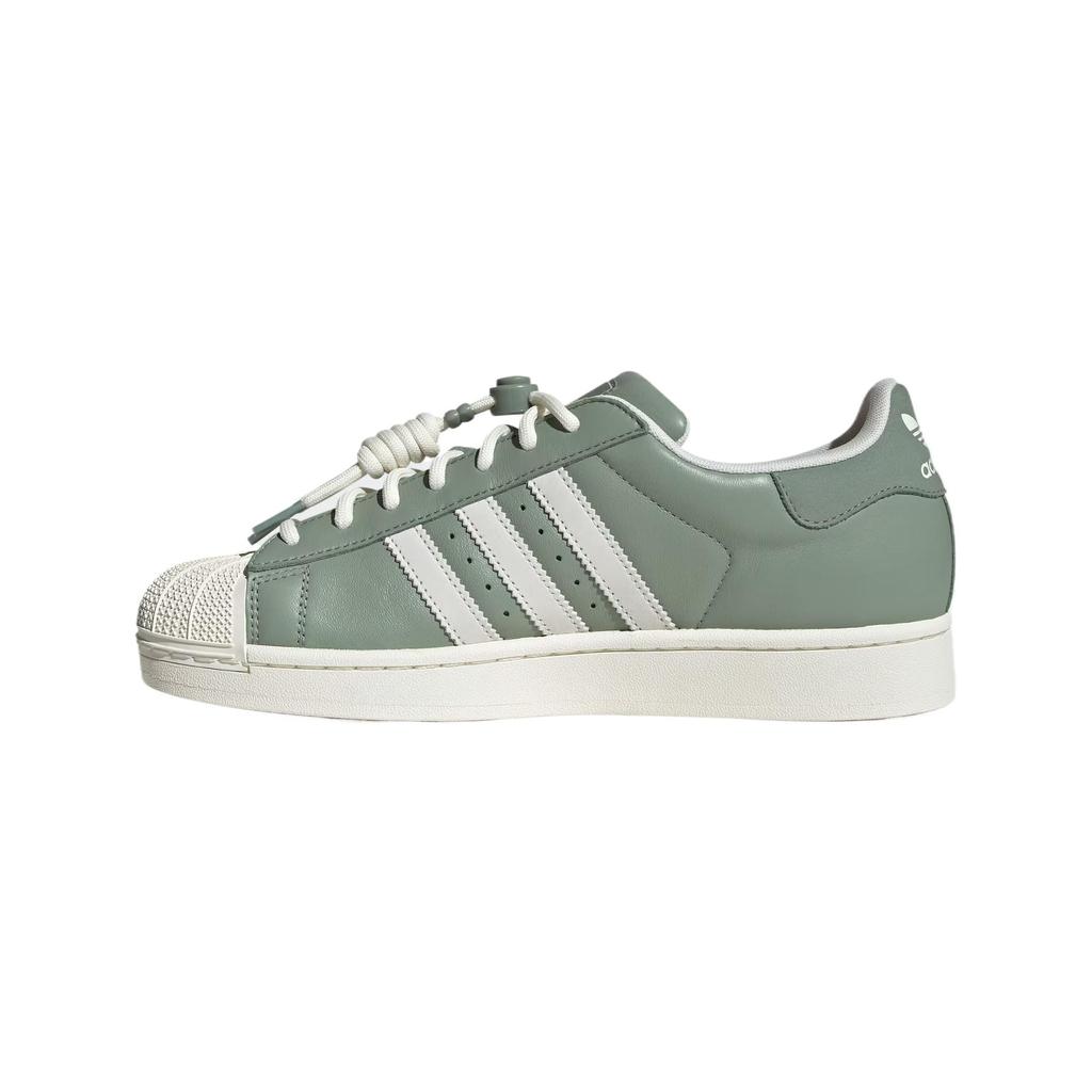 adidas Originals Superstar 2 Lehké nízké skateboardové boty Unisex Bílé Zelené Tenisky JR1331