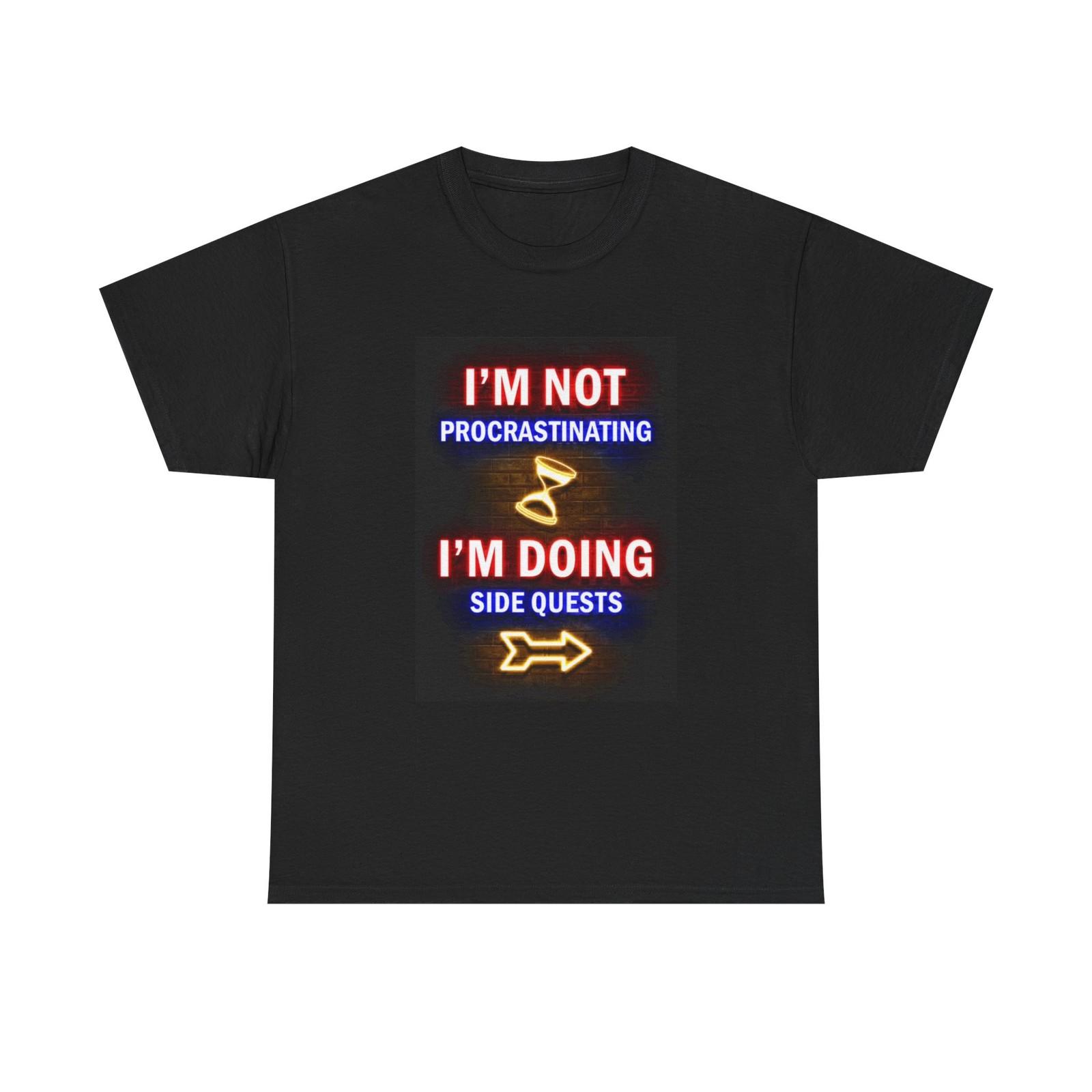 Im Not Procrastinating Funny Tshirt Gaming Graphic Gamer Unisex Heavy Cotton S