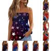 Summer Tube Tops For Women,Cute Sexy Off Shoulder Print Sleeveless T-Shirt