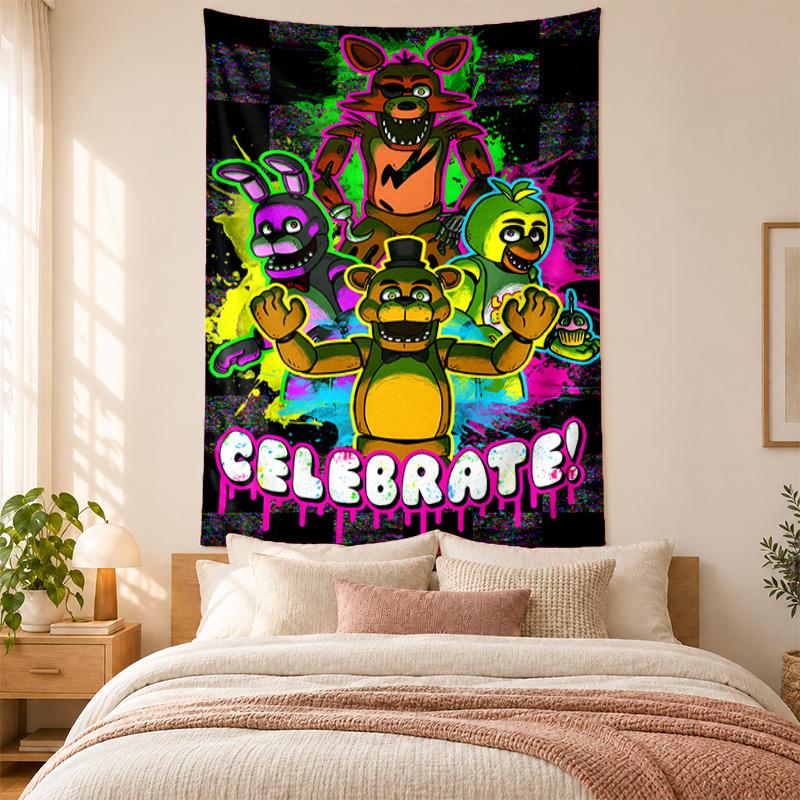 Five Nights At Freddy Tapestry Highquality for Decorating Living Room Bedroom Dorm Walls Ideal As Bedroom Wallart Orholiday Gift