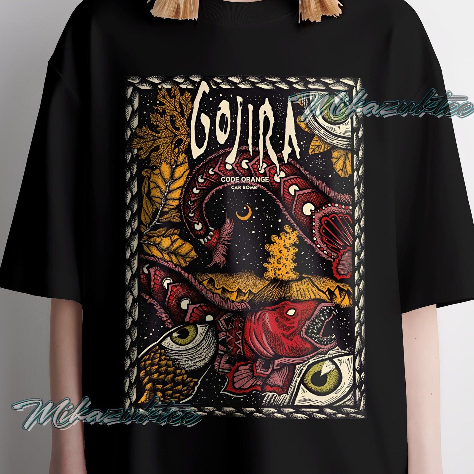 Gojira shirt, Retro and Vintage style Gojira rock band tshirt, DTG Graphic Design M