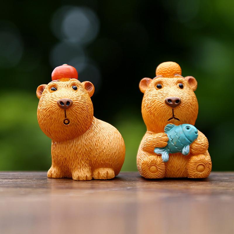 Capybara Resin Decor Figurine With Sensory And Handeye Coordination Skills For Kids And Collectors