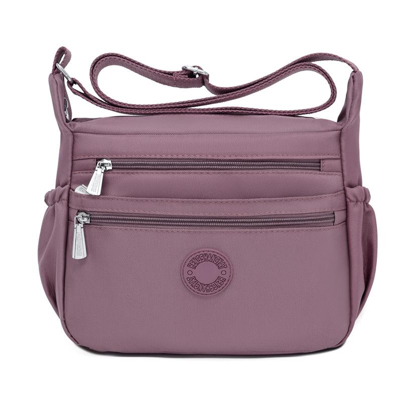 Crossbody-Tasche mit großem Fassungsvermögen Damen Leichte Wasserabweisende Nylon-Umhängetasche Muttertasche