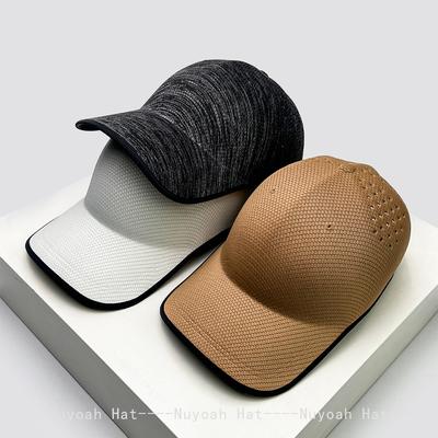New Men Women Solid Mesh Seamless One-Piece Baseball Hats Sunshade Outdoor Versatile Personal Peaked Caps Climb Fashion Casual