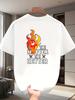 Unisex T-shirt Unisex T-Shirt, Available In Black And White, Featuring a Chili Flame Design That Evokes The Feeling