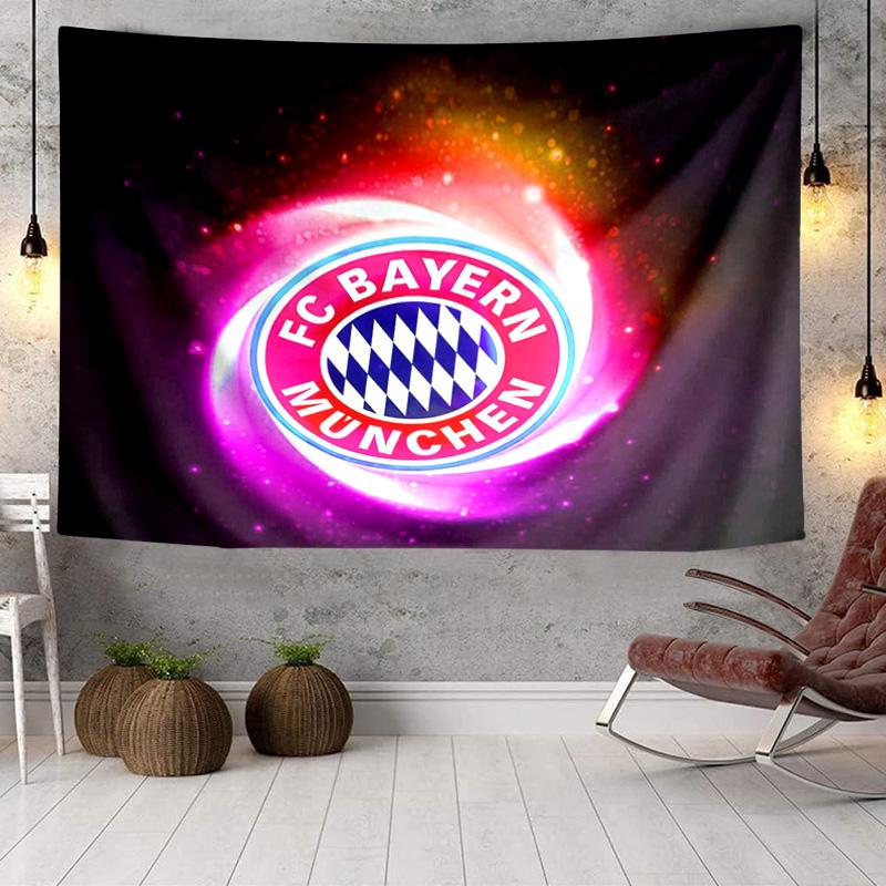 1PC Bayern Munchen Logo Design Tapestry Hanging for Bedroom,Livingroom, Playroom,Decor Art Room Wall Tapestry Holiday and Birthday Gifts