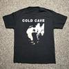 Rare COLD CAVE Band  Black All Size T Shirt OM204 Vintage Washed Fashion Designer Clothes Comfortable Stretched Breathable Soft