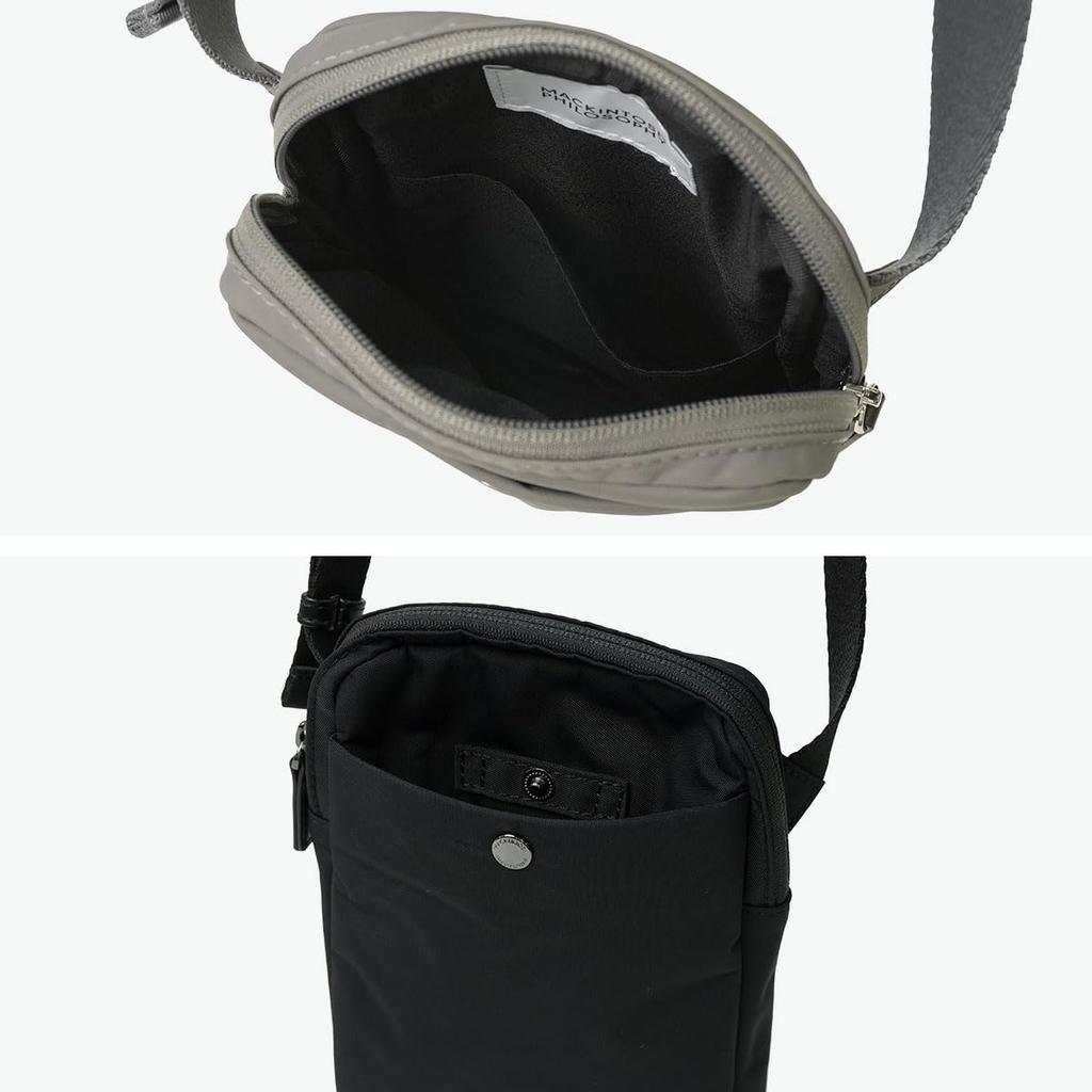 Shoulder Bag 6W06 Smartphone Shoulder Bag 1L Travel Casual Walking 19131 Black [Mackintosh Philosophy]