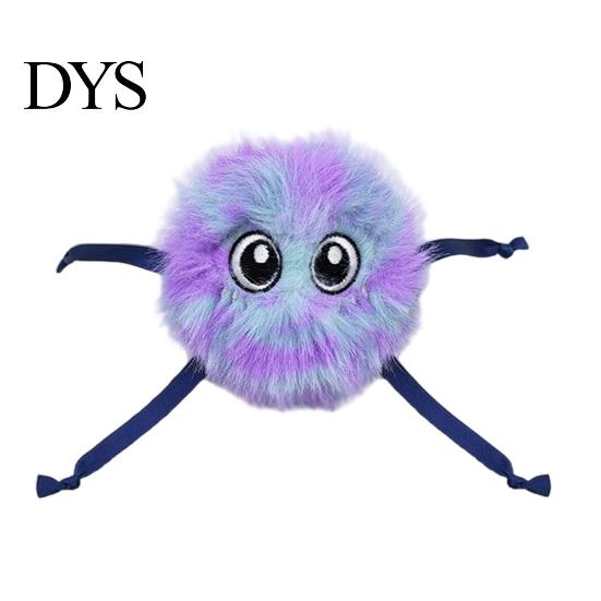 Electric Cat Ball Toy Toy, Automatic Jumping Plush Ball, Interactive Cute Rolling Toys for Indoor Cats Self with Ribbon Limbs Hunting Exercise Pets