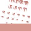 Coating flash hot-selling nude solid color foot nail wearable foot nail piece popular foot nail piece in Europe and America