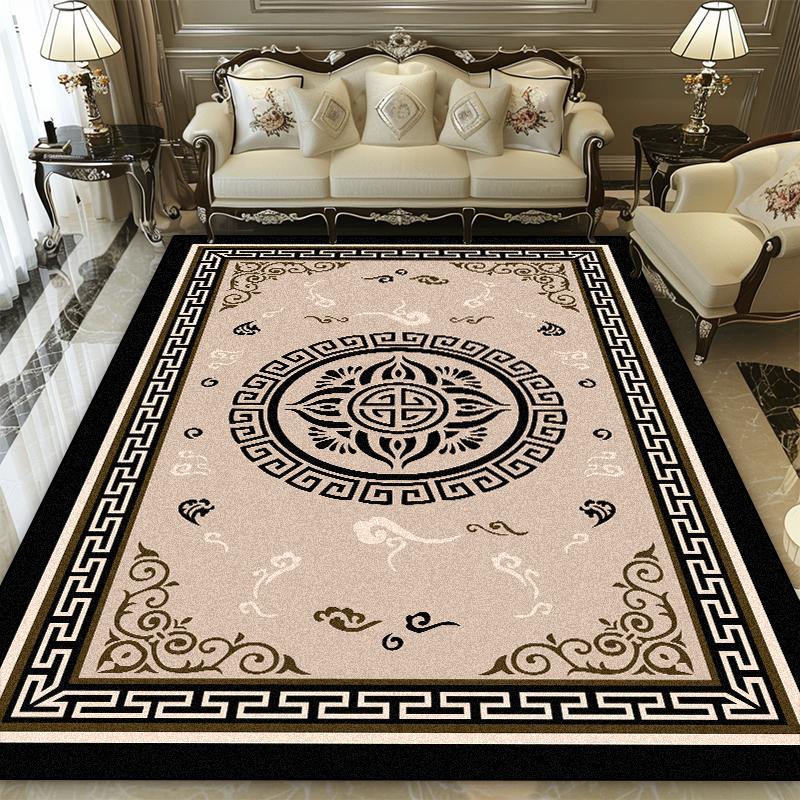 Chinese Style Tradition Carpet Living Room Printing Decoration Washable Soft Large Rugs Lounge Non-slip Customizable Foot Mats