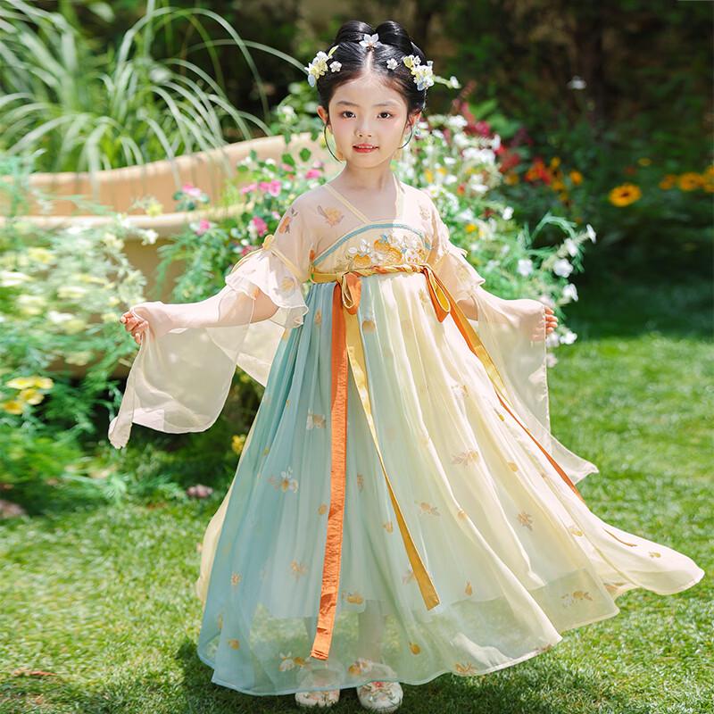 Anneyol Girls' Summer Hanfu Princess Dress