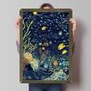 Underwater Ocean At Night Tinplate Signs Vintage Poster Modern Home Decoration Living Room Vintage Metal Plate Wall Decor Retro