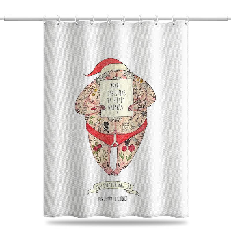 Koupelna zesílená vodotěsná záclona odolná proti plísním sprchový závěs Sprchový oddíl Závěs Sprchový závěs Koupelnový závěs Bez perforace