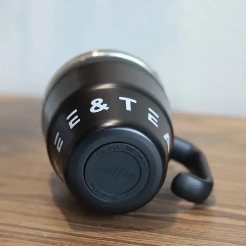 480ml Portable Coffee Mug with Straw Lid Stainless Steel Thermos Mug for Cold Drinks Water Tea Milk Cups Outdoor Bottle