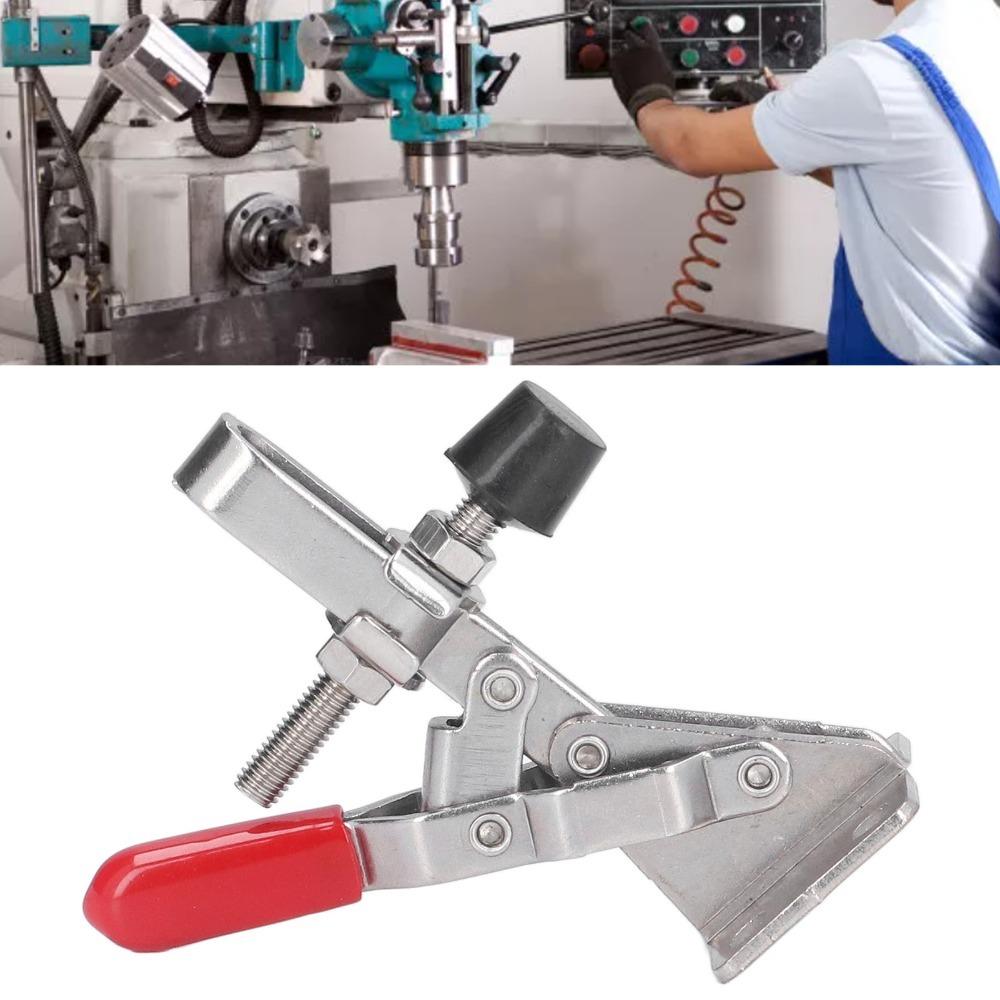 Silver Toggle Clamp Antislip Hand Clamp Tool Heavy Vertical Toggle Clamp Decoration