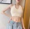 Summer Trend Halter Neck Knitted Vest: Sexy Sleeveless Vacation Top for Women