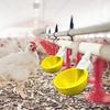 5Pcs Chicken Drinker with 1/2" PVC Tee Fittings Chicks Duck Goose Turkey Poultry Waterer Feeder Leakproof Large Automatic