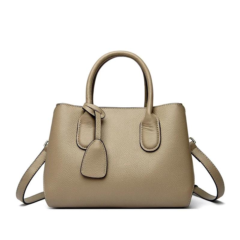 Genuine Leather Large Capacity 3 Layers Women Totes Designer Ladies Shoulder Crossbody Bags Fashion Female Handbags Sac A Main