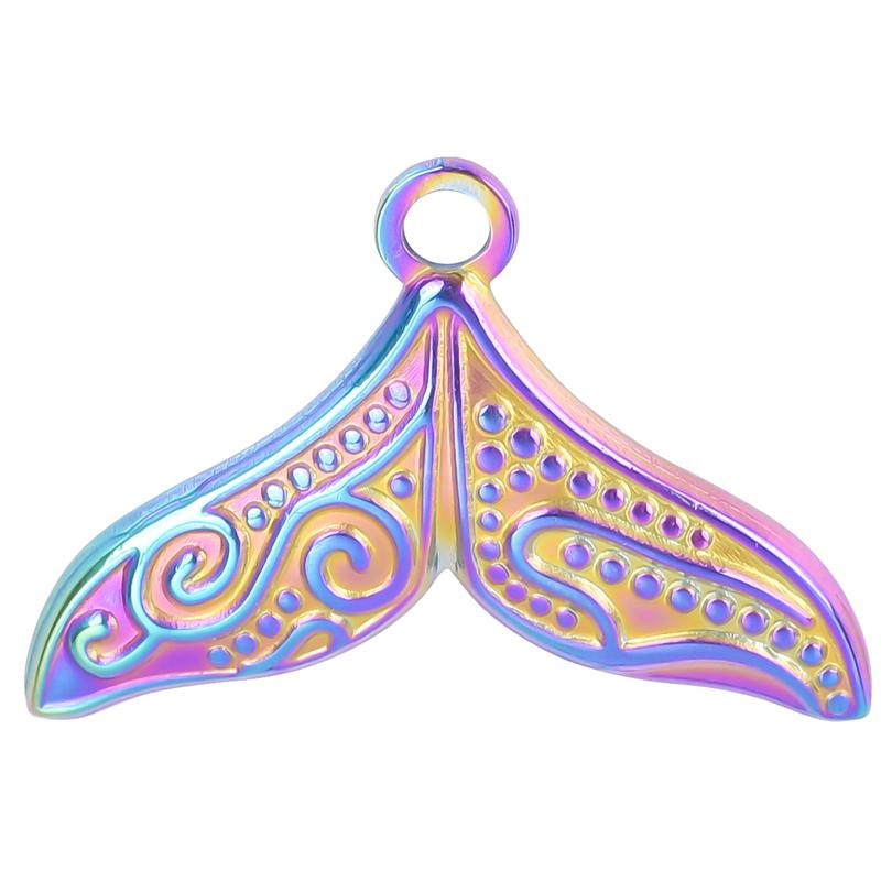 

Sea Animal Stainless Steel Charms For Jewelry Making Bracelets Necklace Earrings Pendant Rainbow Starfish Shell Conch Materials