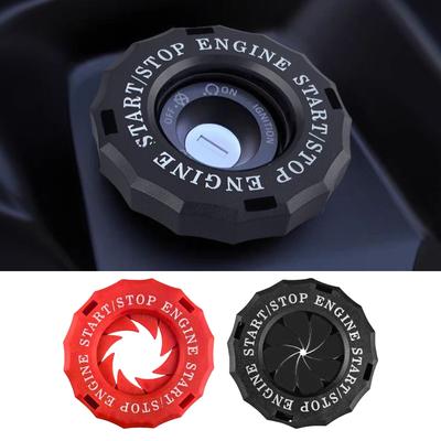 ABS Roterende Motor Start Stop Knop Beschermer Ontstekingskap Decoratie Voor Fiets En Auto Eenvoudige Installatie