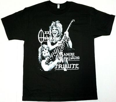 OZZY OSBOURNE T-Shirt Randy Rhoads Tribute Tee 100% Baumwolle Herren Schwarz Neu