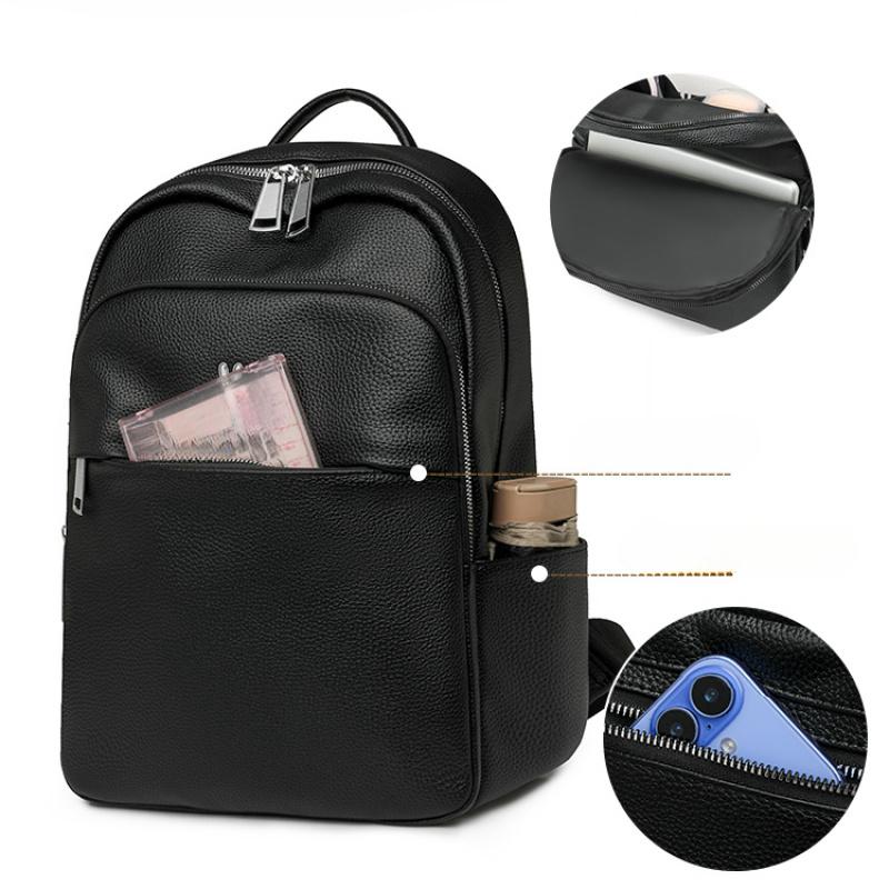 Fashion Women Backpack For Teenagers Black Portable School Bag Female Business Travel Backpack Girls Waterproof Nylon Mochila