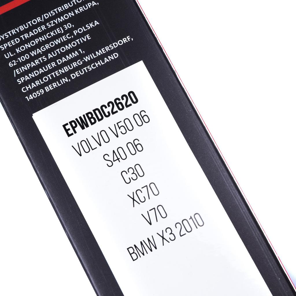 Front Wiper Blades 660/510mm Dedicated to Volvo C30 S40 Ii S60 Ii S80 Ii V50 V60 V70 Xc60/70