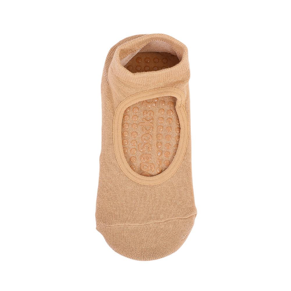 Rutschfeste Sommer Rückenfreie Dünne Yoga-Socken, Sport- und Fitness-Indoor-Bodensocken, Tanzübungssocken