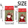 Linen Christmas Gift Bags 3D Drawstring Candy Bags Unique Cute Pattern Gift Bag  Home Decor