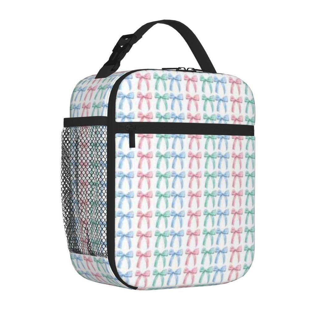 Bestselling Adorable Bow Knots Nautical Durable Lunch Bag Office Lunch Lunch Carrier