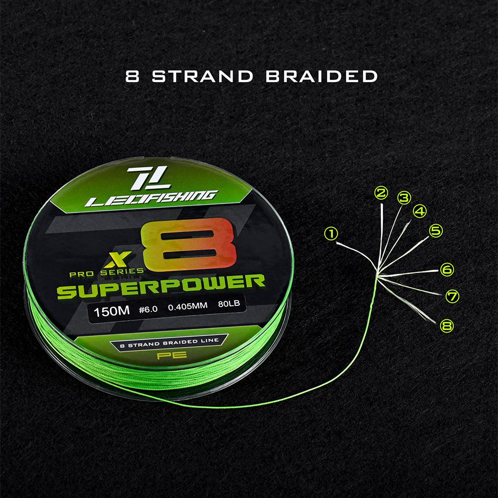 Pe New 8strand Wild Leofishing Linie de Pescuit cu Aruncare la Distanță Lungă 150300m Linie de Pescuit Raid Linie Multifilament Accesorii Instrumente High Light