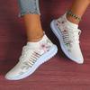 Fashion Breathable Knitted Casual Sneakers for Women Lightweight Soft Sole Slip On Walking Shoes Woman Plus Size Fashion Printed Flats