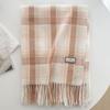 Winter New Student Warm Scarf Korean Versatile Senior Sense Couple Student Versatile Striped Shawl Scarf