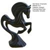 3D-Printed Prancing Horse Ornament for Success with Streamlined Stable Base Abstract European Artistic Decoration for Office or Living Room