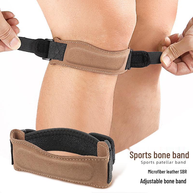 Unisex Mikrofaser Kniebandage für Basketball, Seilspringen & Badminton - Stoßdämpfender Gurt zur Meniskusunterstützung