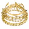 Retro Thick Chain Bracelet Set - Retro Bracelets - Women's Hand Chain Set