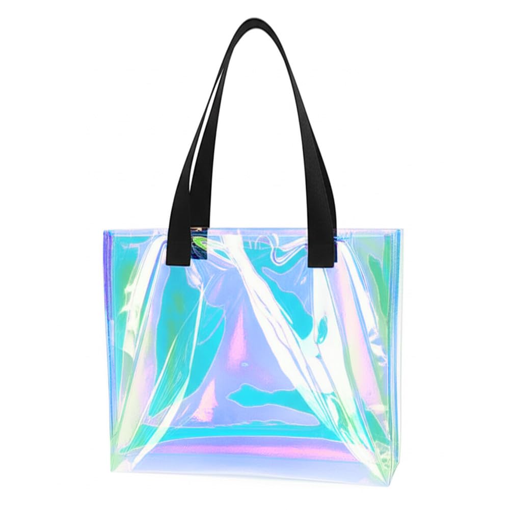 Компания Suitcase Company, Виниловая сумка-тоут Aurora, Прозрачная сумка через плечо, Идеально для Ошикацу, Ита-сумка, Защитная прозрачная сумка, Женская, Летняя, Пляжная, Бассейна,