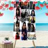 Name Custom Aitana Ocana Print Beach Towel, Large Soft Quick Dry Towel for Beach Camping Swimming