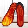 Heated Cuttable Insoles Rechargeable Foot Warmer 3 Heat Settings Cable Switch Control Temperature For Men Women