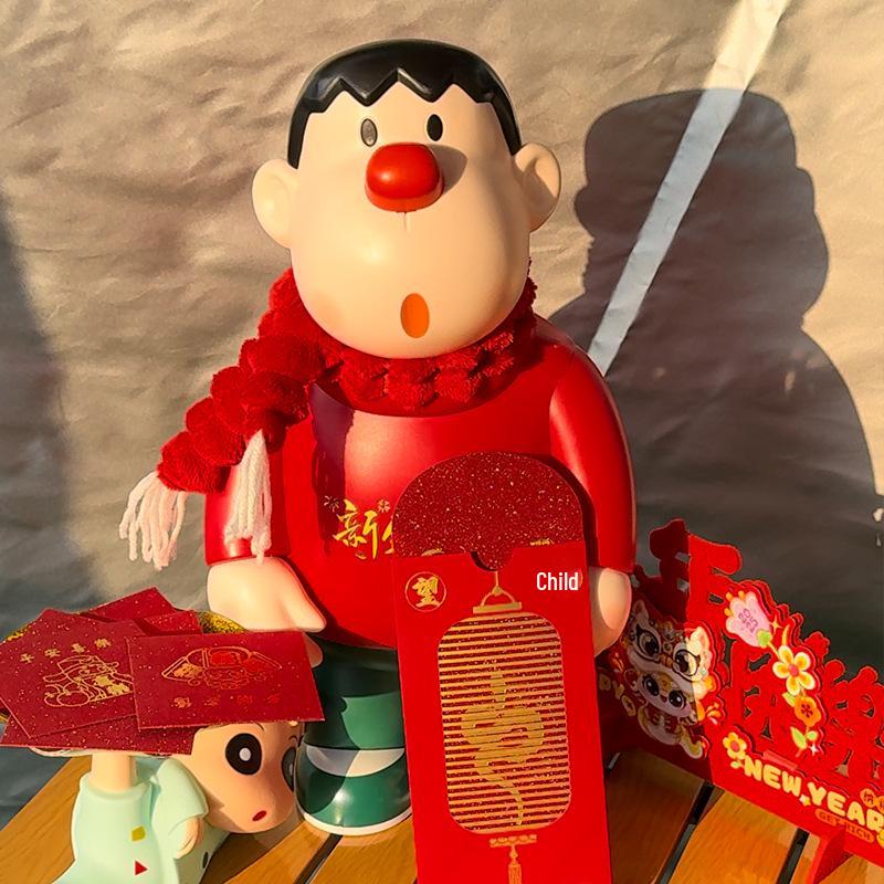 

Праздничная фигурка Толстого Тигра: Милое мультяшное украшение на Новый год и Праздник весны