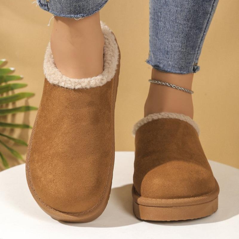 Women Fluffy Slippers Winter Boots Indoor Thick Sole Women Shoes Anti-Slip  Warm Unisex Slippers Cotton Slides Women