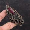 Red Fire Labradorite Pendant Copper Wire Wrapped Gemstone Jewelry Wire Wrapped Pendant Handmade Jewelry Gift For Her Copper Octopus Pendant