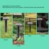 Mole Repeller Snake Repeller Ultrasound Snake Repeller Mini Solar Powered 360 Degree Buzzer Waterproof Mole Repeller for Outdoor