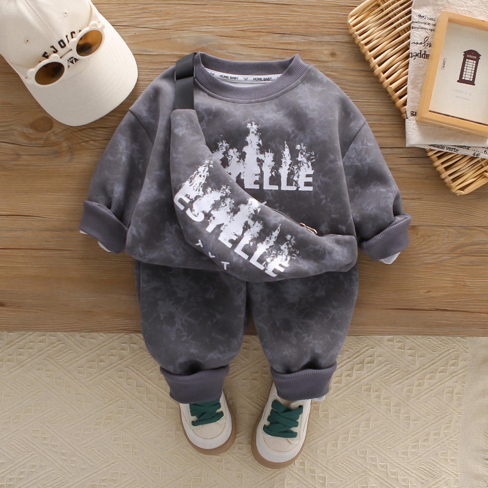 

Kids Casual Long-Sleeve Set, Comfortable Daily Wear Outfits 110