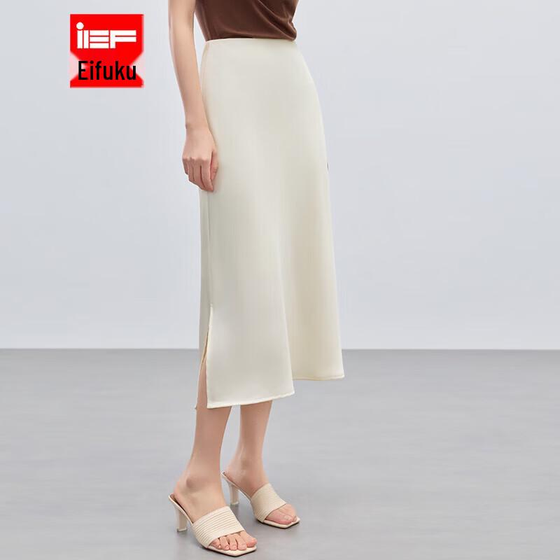 IEF 2026 Летняя однотонная облегающая юбка-обертка с высокой талией в корейском стиле M