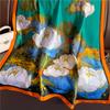 High Quality Luxury Silk Scarf Women Spring Autumn Printing Scarves Wraps Bandanna Foulard Muffler Travel Sunscreen Shawl