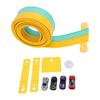 ible Race Car Track Rolls Up Portable   Track Racetrack Toy with 4 Cars for 3 To 10 Years Old Boys